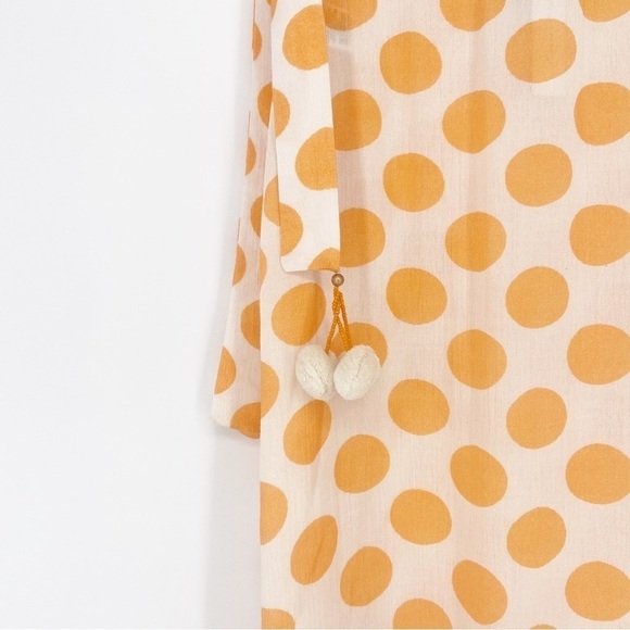 NWT Lovers + Friends Polka Dot Wrap Skirt in Golden Yellow XXS - Picture 5 of 12